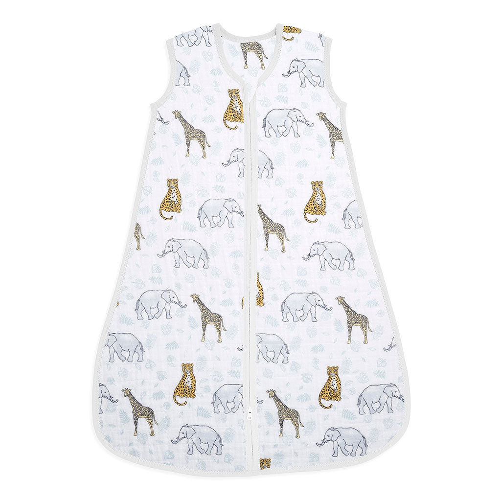 Gigoteuse D'été Babyfan - 100% Coton Blanc - Dimensions 42x70 Cm - Ouverture épaules Avec Pressions Et Fermeture éclair - Lavable 30°C
