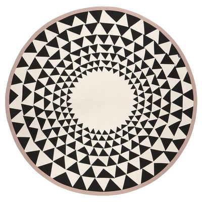 Tapis circulaire-Décoration de Noël-Ferm Living-triangles-mombini.shop